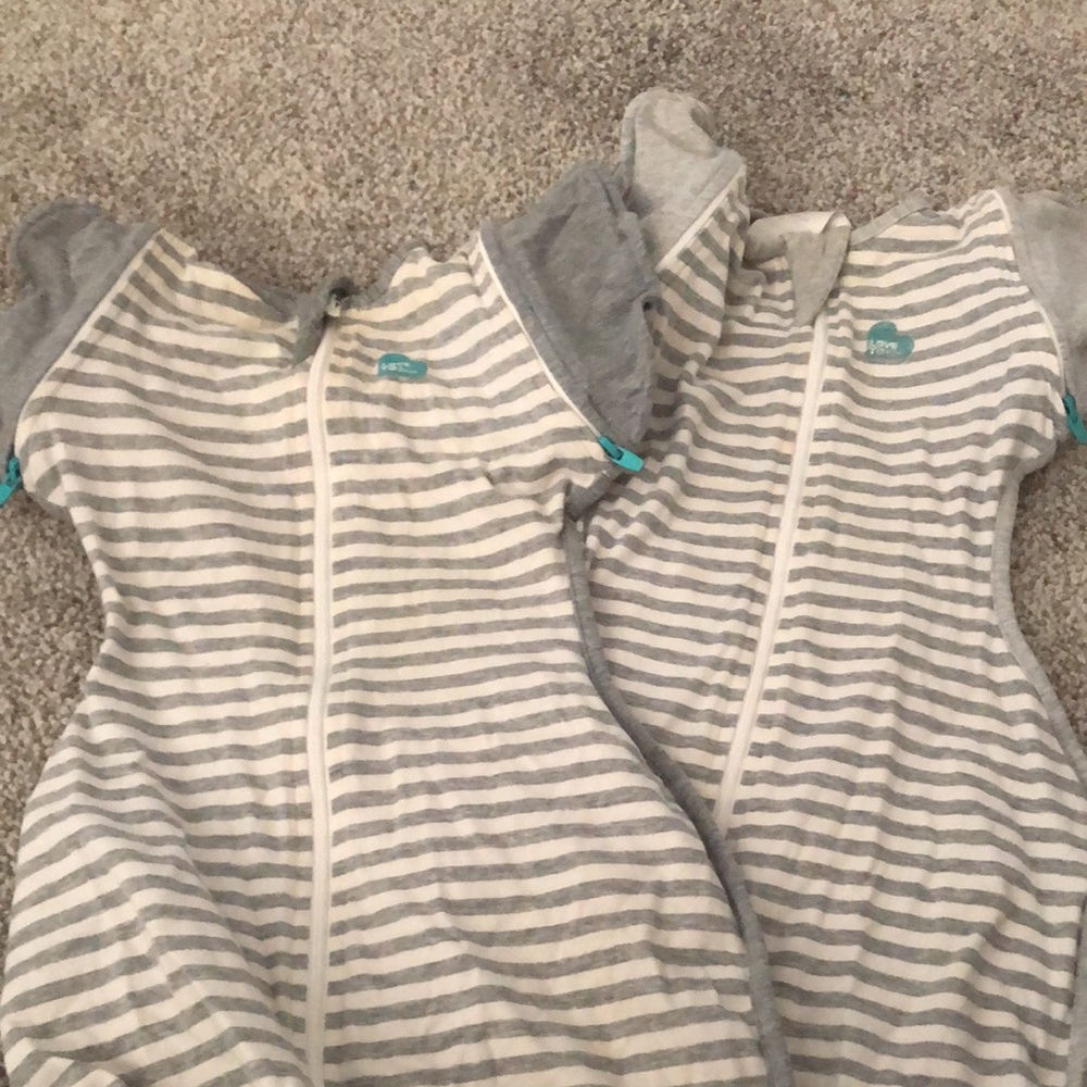 Set of two Love to Dream SwaddleMe convertible sleep sacks